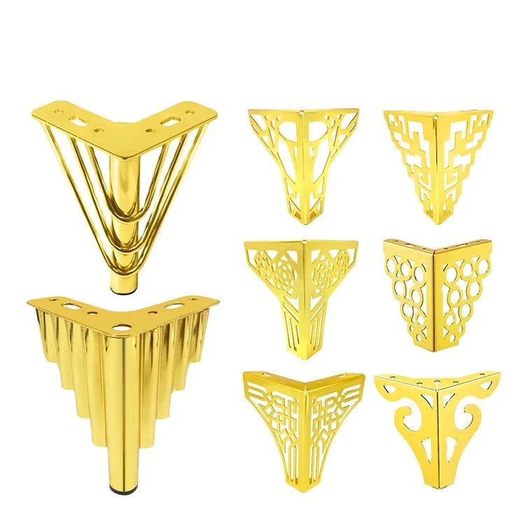 Toco New Metal Oblique Cone Black Industrial Furniture Accessories Sofa Tube Legs Gold Chrome Cast Iron Table Cabinet Chair F