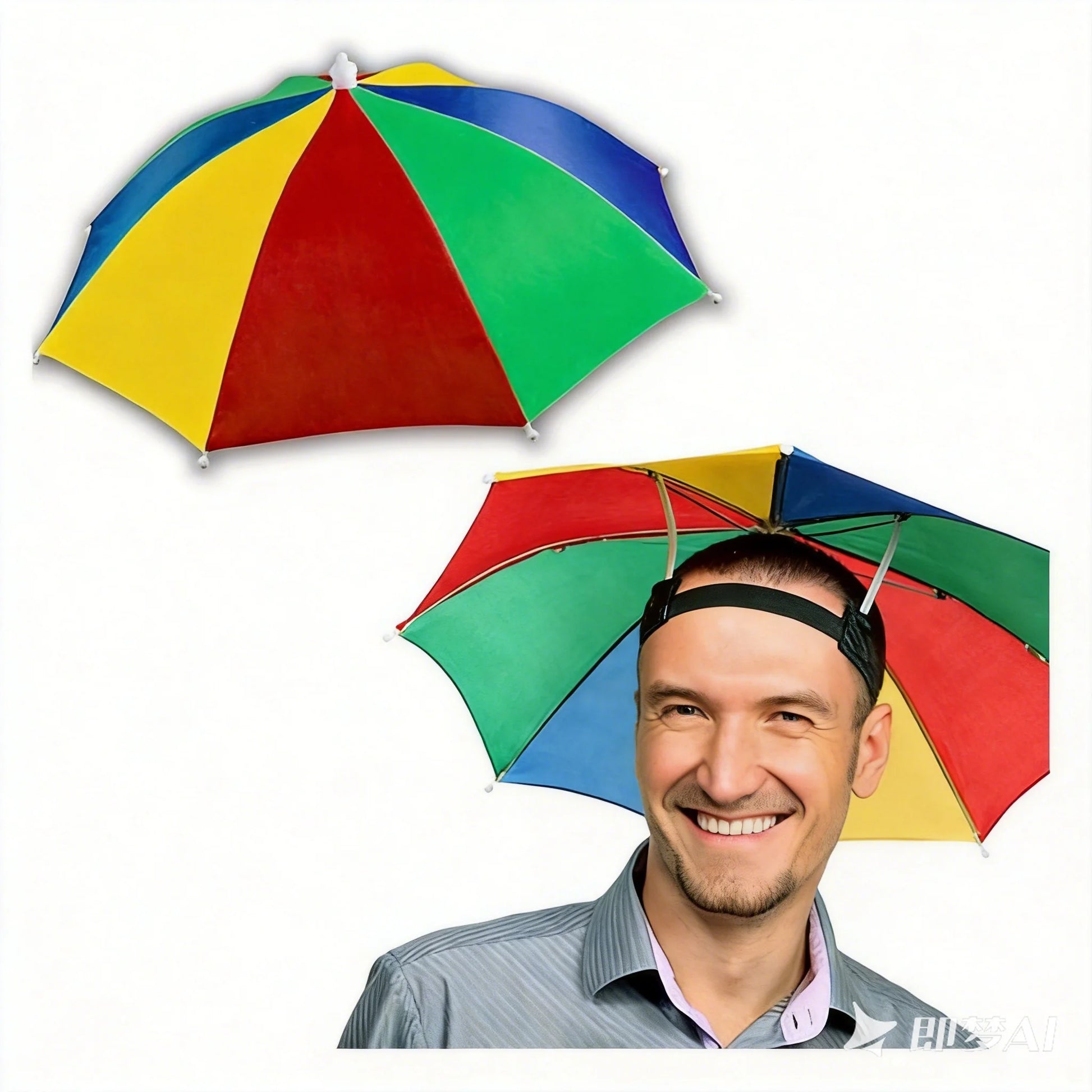 Custom Print Head Umbrella Promotional Small Umbrella Cap Umbrella Hat Wholesale