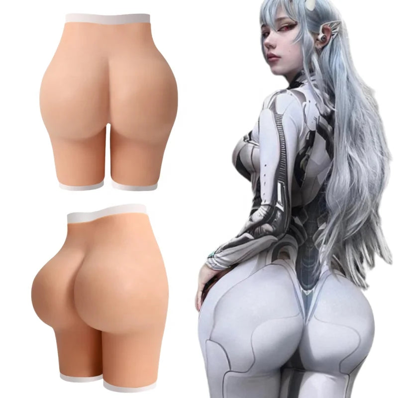 Custom1.2-2.6 Buttock Silicone Panty Buttock Hips Body Shaper Enhancer Padded Silicone Butt Push up Panty for Crossdresser