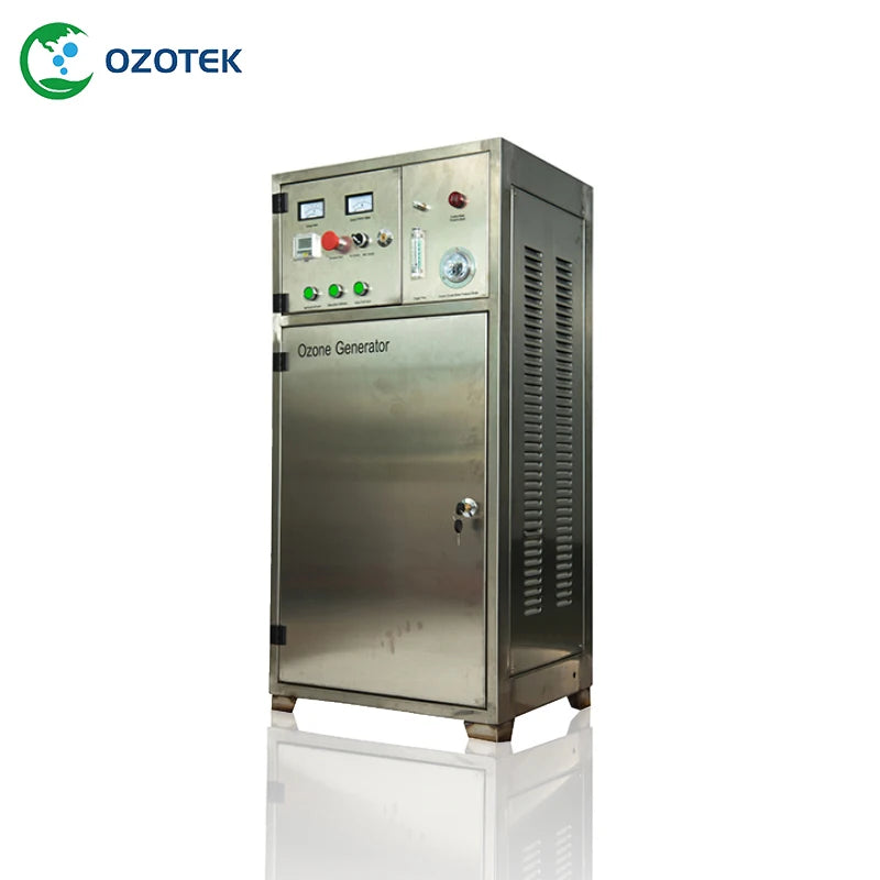OZOTEK Integrated Style Electric Ozone Machine 50-60G/H 100-145 Mg/L Inbuilt PSA Oxygen Concentrator Used Water Purification