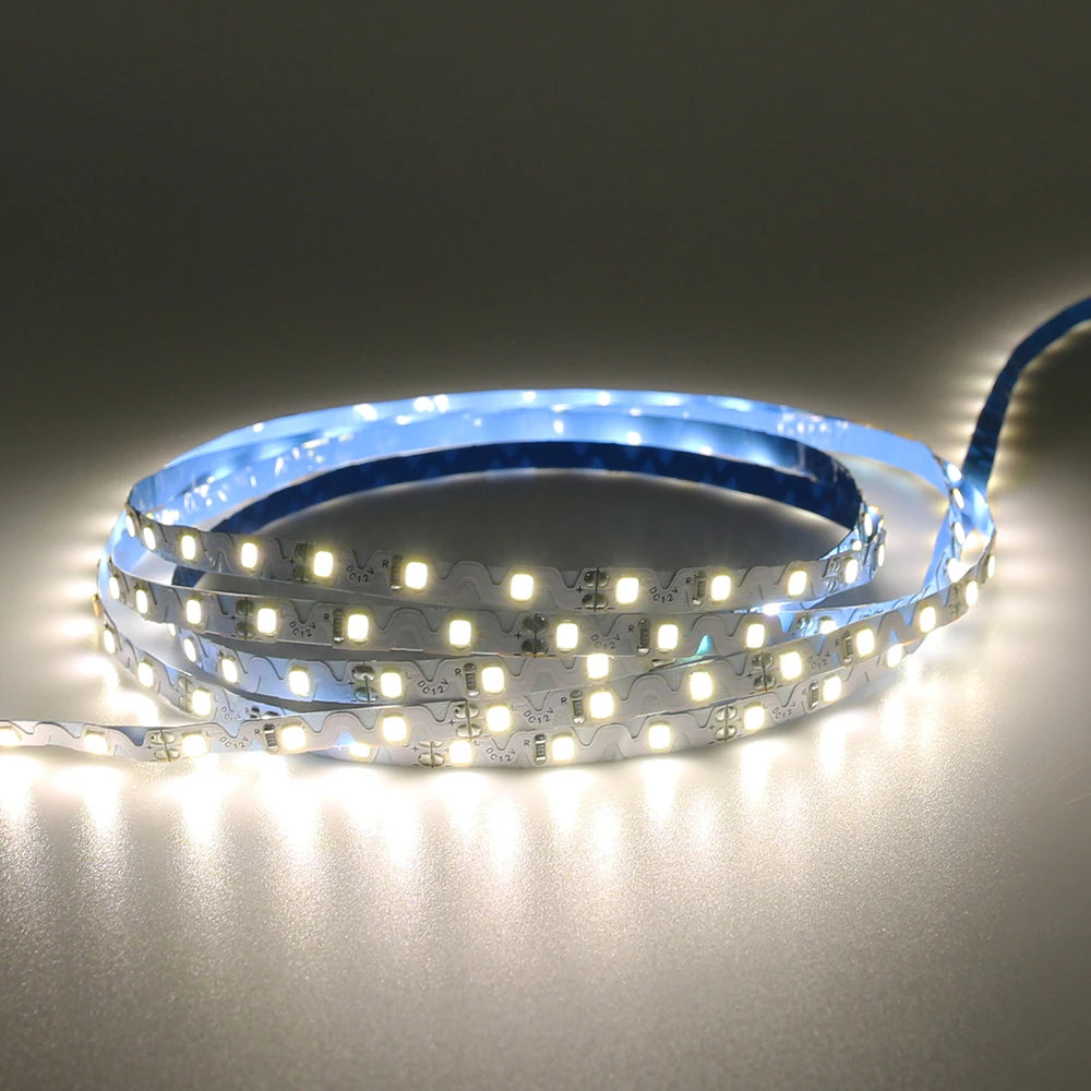 Flexible 24V/12V SMD2835 Zigzag LED Strip Light Ultra-thin 60LEDs/m USB/NFC Controlled High CRI 85 IP65 Waterproof