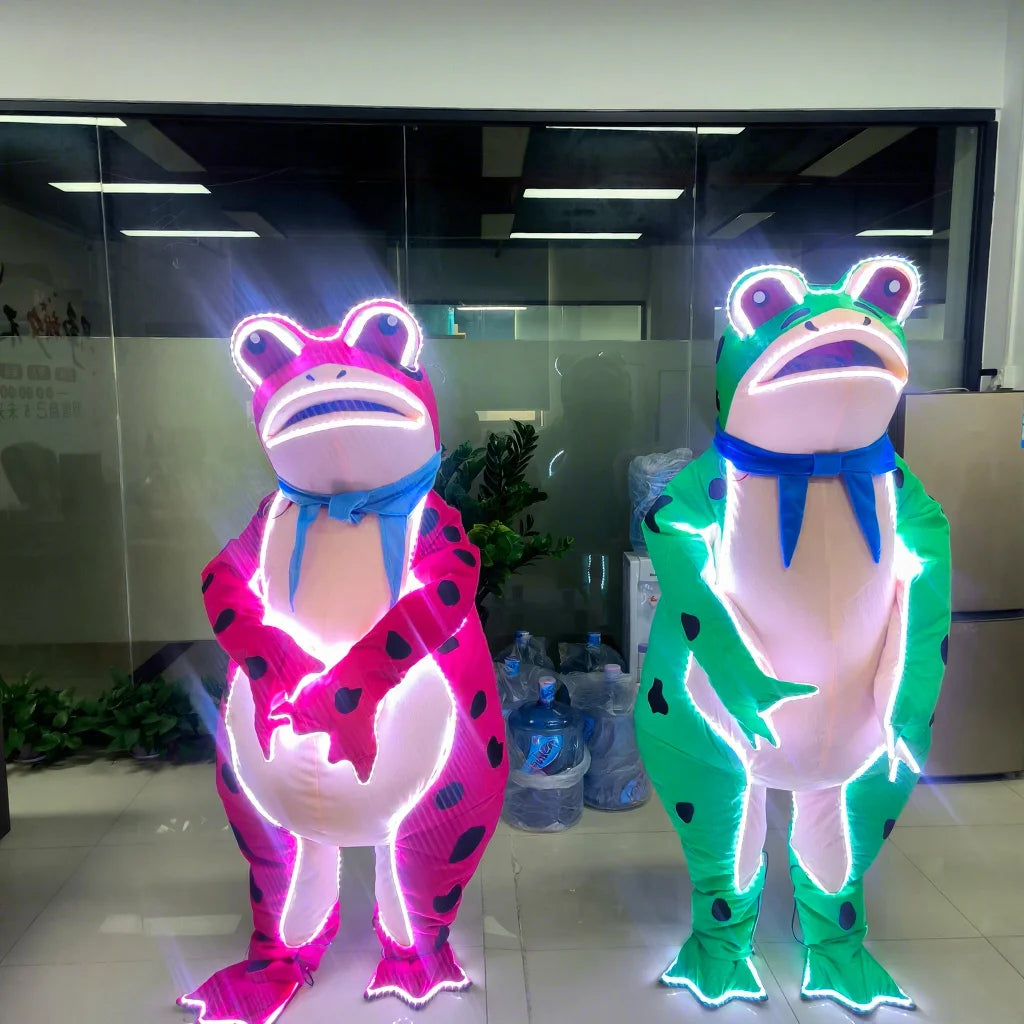 Wholesale Adult Frog Mascot Costume for Parties Hot Sale Cartoon Mascotte Decorations