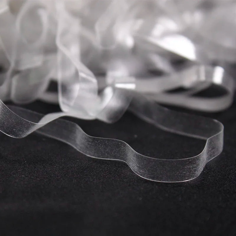 Hot Sales DIY Custom clear Tpu Hot Sealing Tape Transparent Rubber Band for Garment Underwear Swimwear Accessories