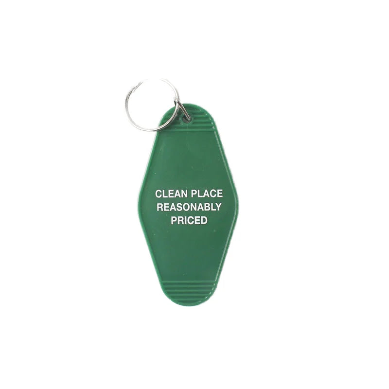 Recycled Factory Wholesale Blank Keyring Personalized Logo Custom Plastic Hotel Keychain