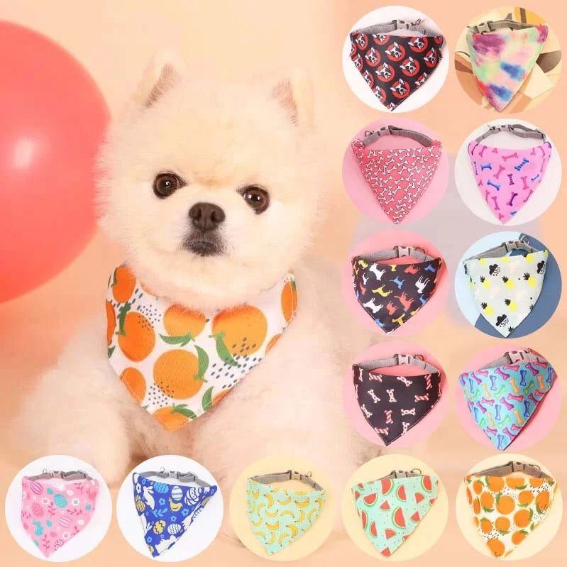 Dog Bib Cute Pet Saliva Scarf Cat Dog Triangle Scarf Pet Scarf Clothing Shiba Dog Accessories Dog Bandanas