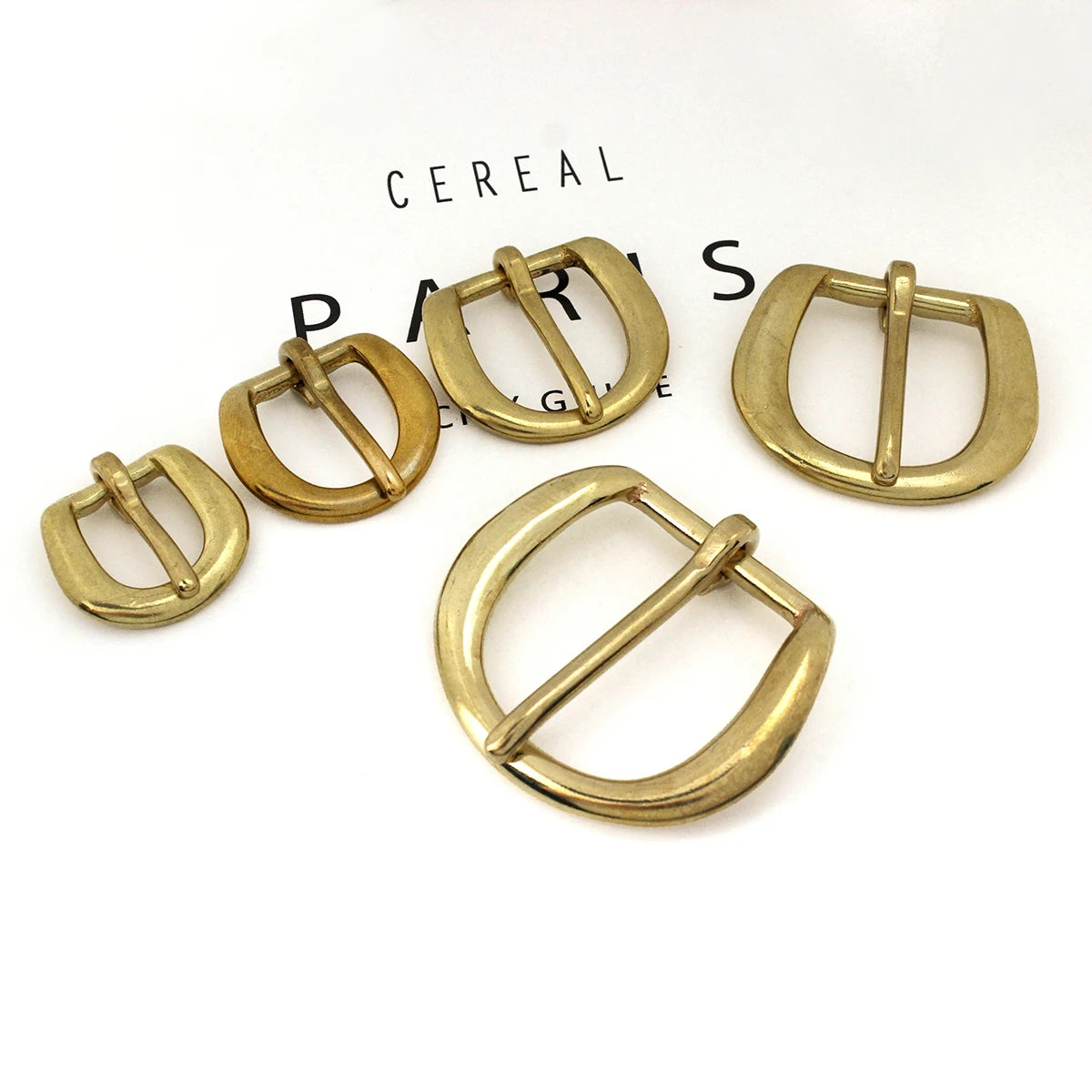 Cloxy Brass Bag Hardware Accessories Brass Pin Buckle for Dog Collar Leather Webbing Belt Strap Adjustable Brass Pin Belt Buc
