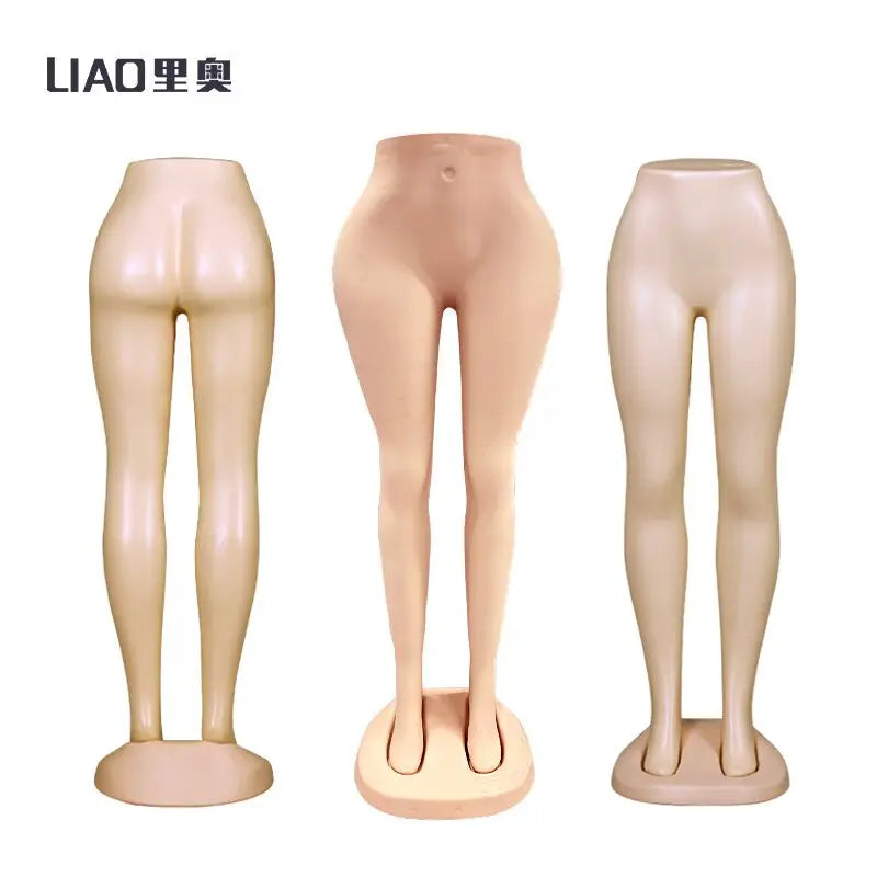 Cheap High-end PE Plastic Skin Color Lower Body Female Mannequin Plus Size Stand for Sale
