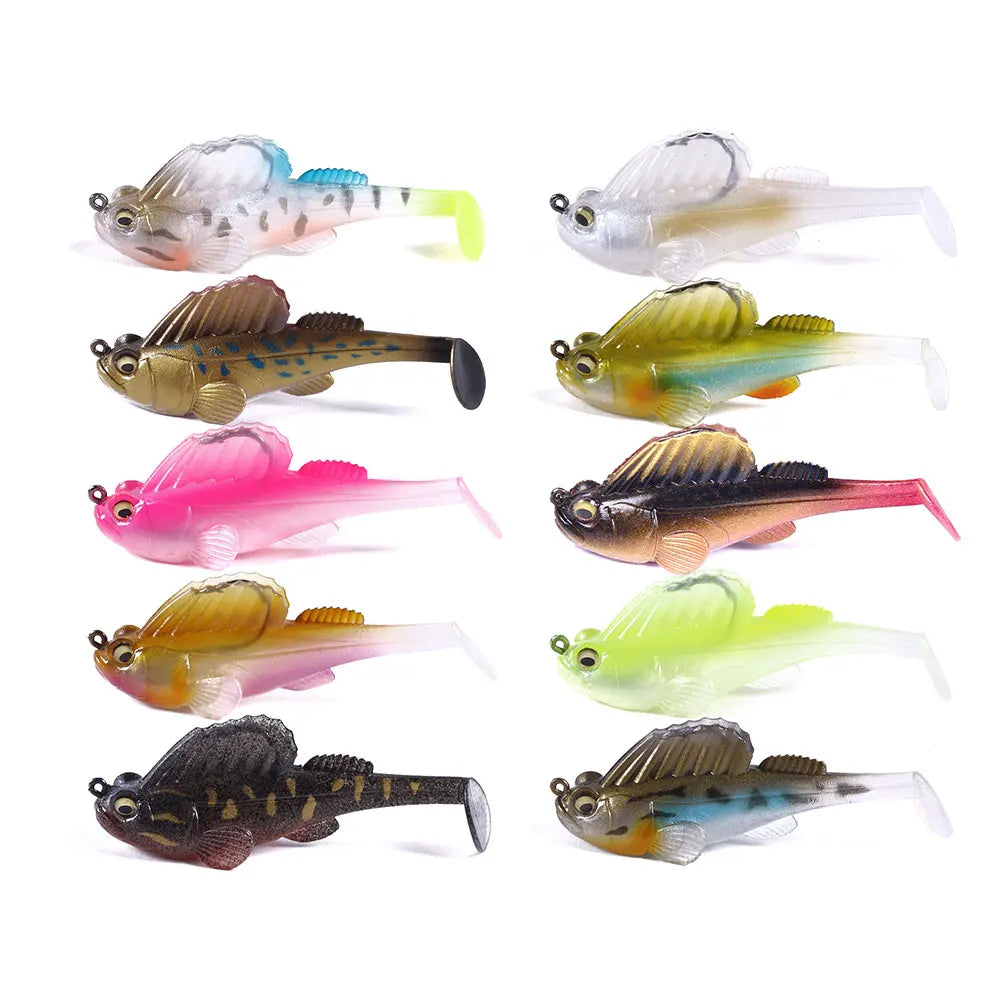 7cm 14g Plastic Swim Baits Fishing Lures Saltwater Trolling Lures Soft Fishing Lure for Pesca