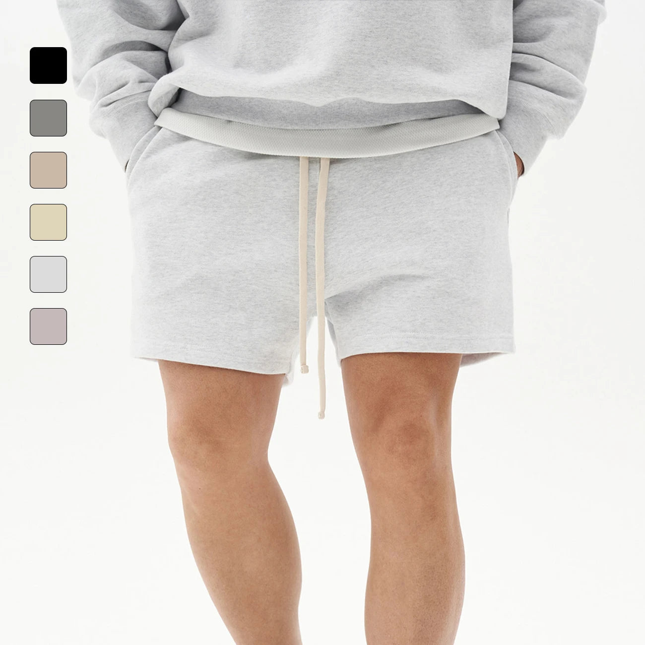 Cheap Gym Cotton Sport Joggers Shorts Workout With Drawstring Blank Men Training Sweat Shorts