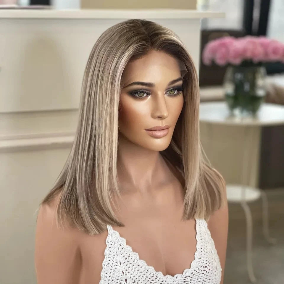 Popularity 613 European Hair Ombre Color Full Lace Wigs Body Wave Transparent HD Lace Remy Human Hair Wig