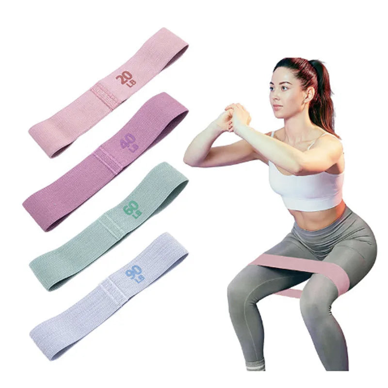 Anti-slip Elastic Booty Hip Circle Different Resistance Level Workout Yoga Fabric Resistance Bands