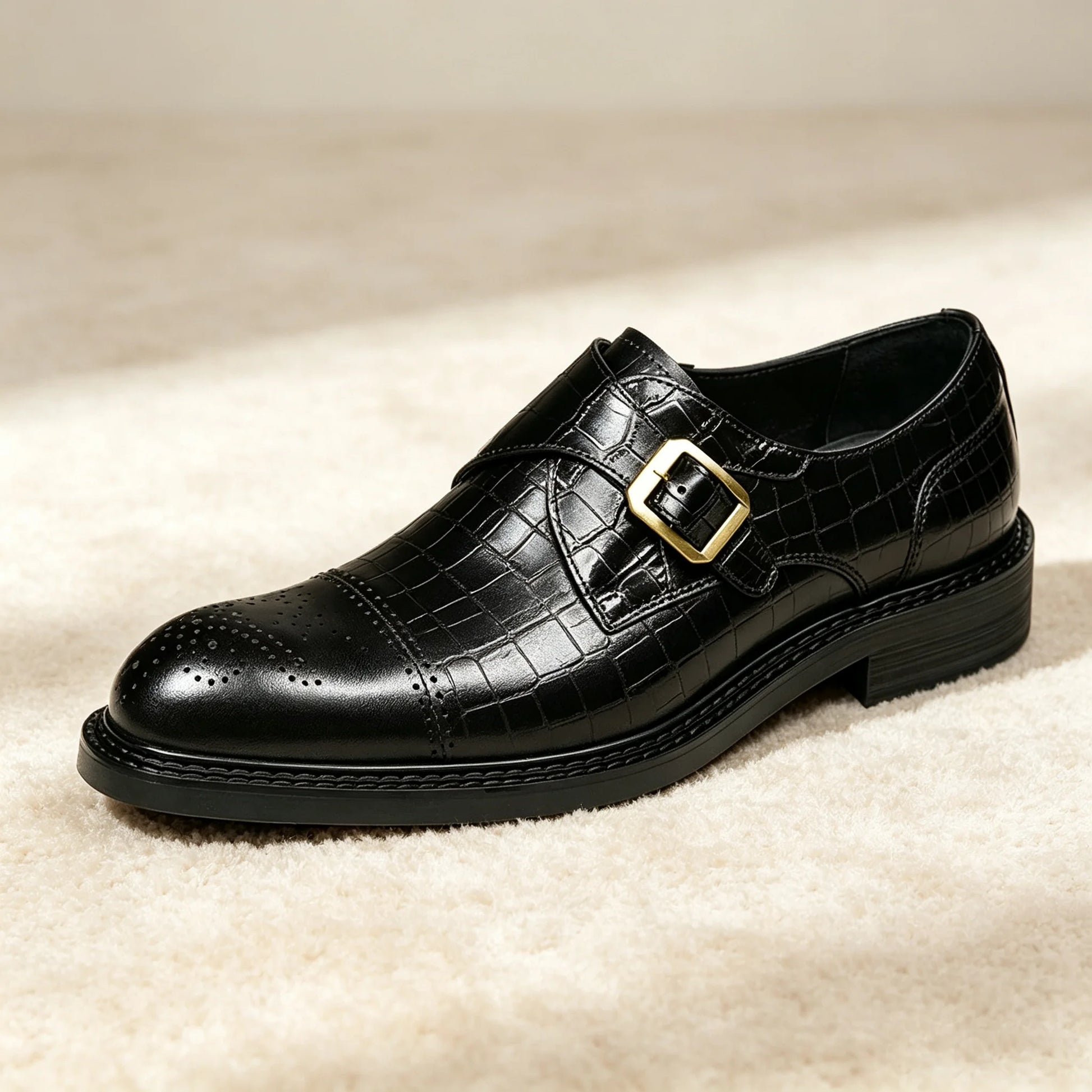 New Design Plus Size Men's Breathable Cow Genuine Leather Oxford Shoes Formal Business Office Career Professional Dress Shoes