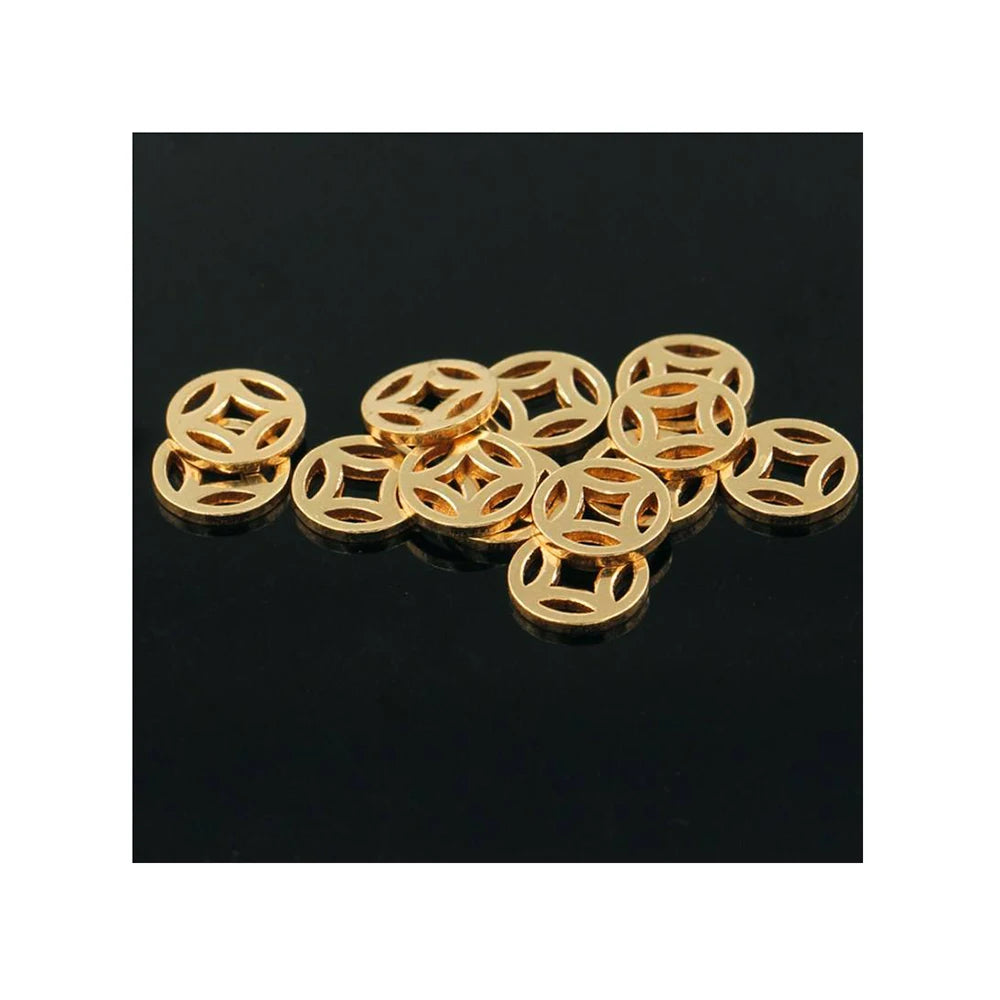 GP 14K Wrapped Gold Note Gold Wafer Copper Coins Copper Beads Accessories DIY Bracelet Necklace Accessories