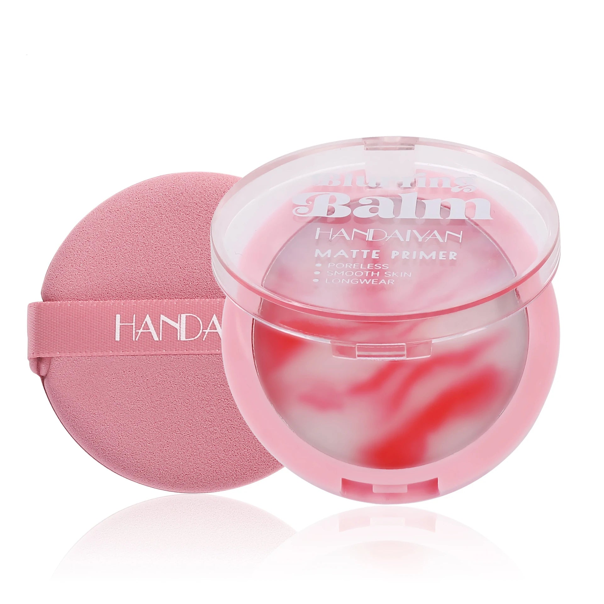 Handaiyan Cosmetics Matte Primer Setting Translucent Blurring Balm Makeup Set Powder Cream With Powder Puff Sponge