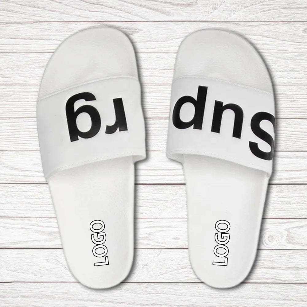 Wholesale Summer Men's Sandals New Style Designer Slippers with Anti-Slip and Waterproof Features Customized with Logo Print
