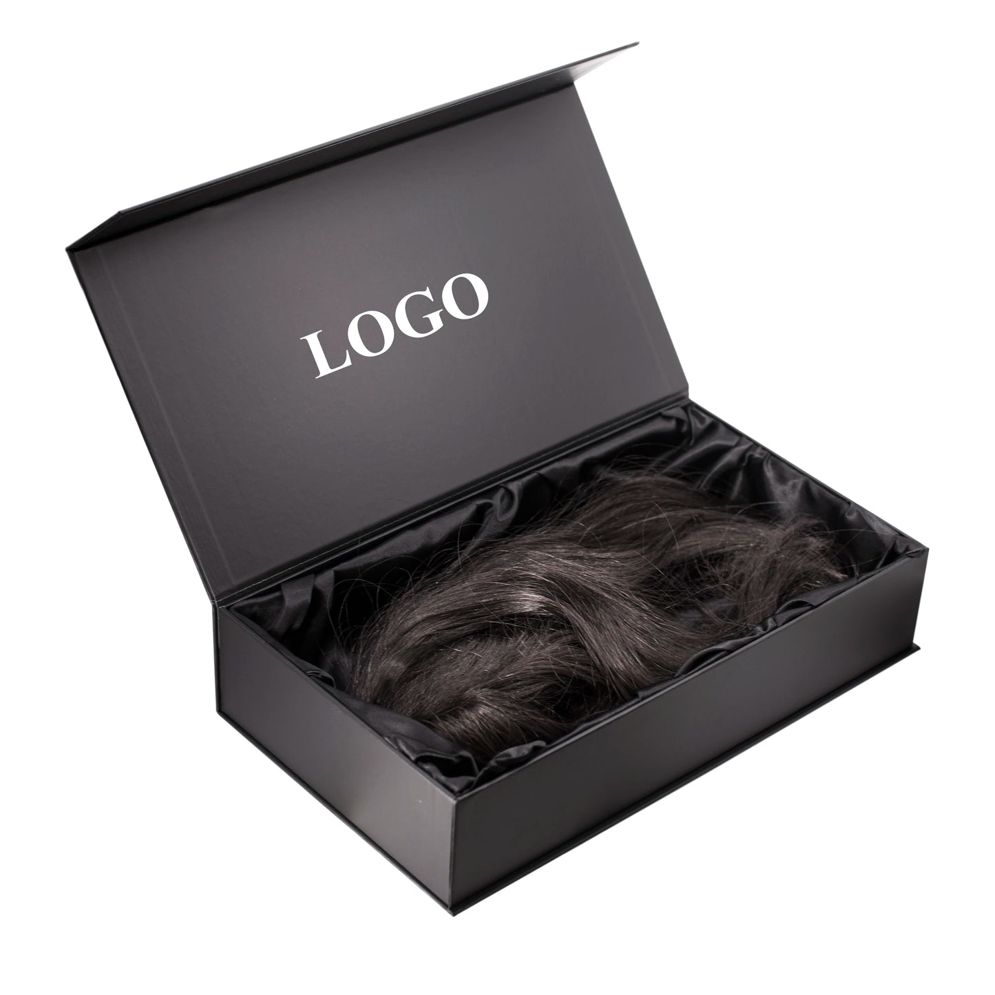 Custom Luxury Perfume Gift Box Set with Metal Nameplate Paperboard Foil Lid Hinge Base Design Includes Logo