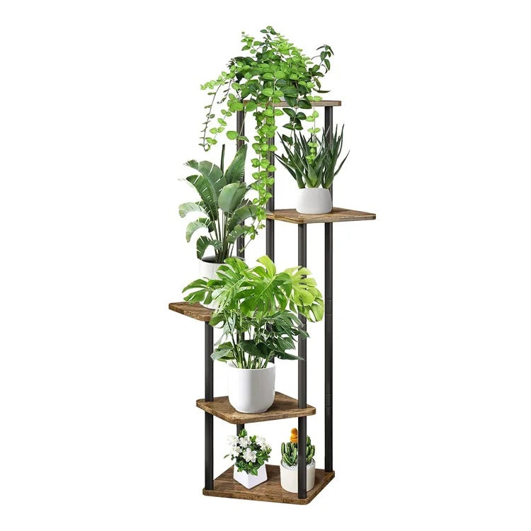 Wholesale Indoor Living Room Balcony Iron Metal Flower Pot Plant Display Stand Home Garden Indoor Racks for Plants Restaurant