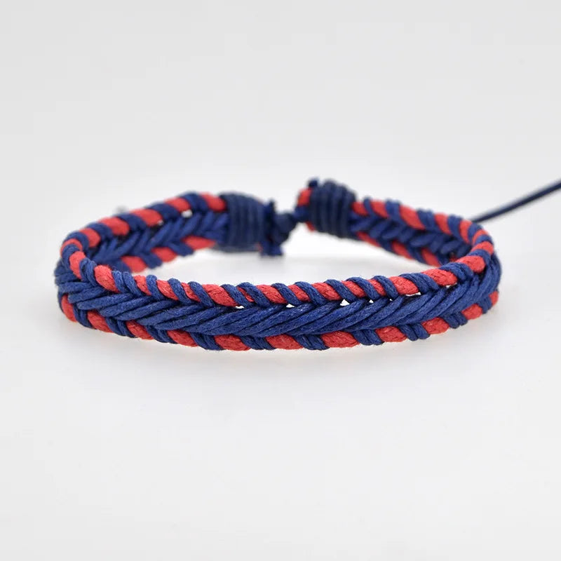 Colorful Cotton and Linen Bracelet Fashion Jewelry Bracelets Hand Woven Bracelets for Girls