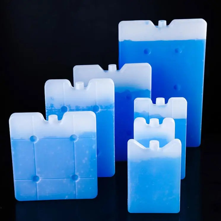 2023 Factory Direct Sale Wholesale Multiple Sizes Reusable Hard Plastic PE Thermal Freezer Gel Ice Cooler Brick for Food Stor