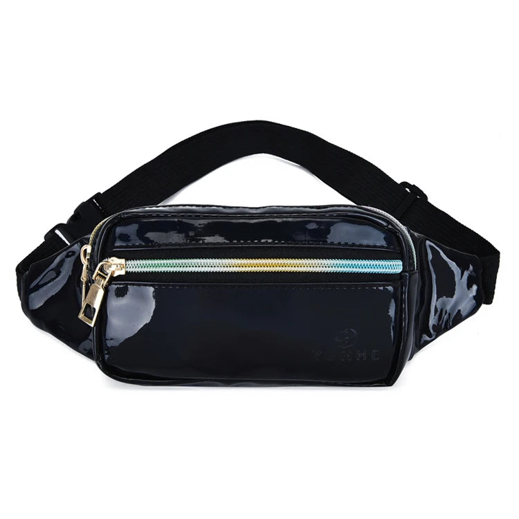 JIHORSE Custom Portable Waterproof Nylon Waist Bag 20x11cm Unisex Small Sport Outdoor Activities String Closure Pillow Shape 