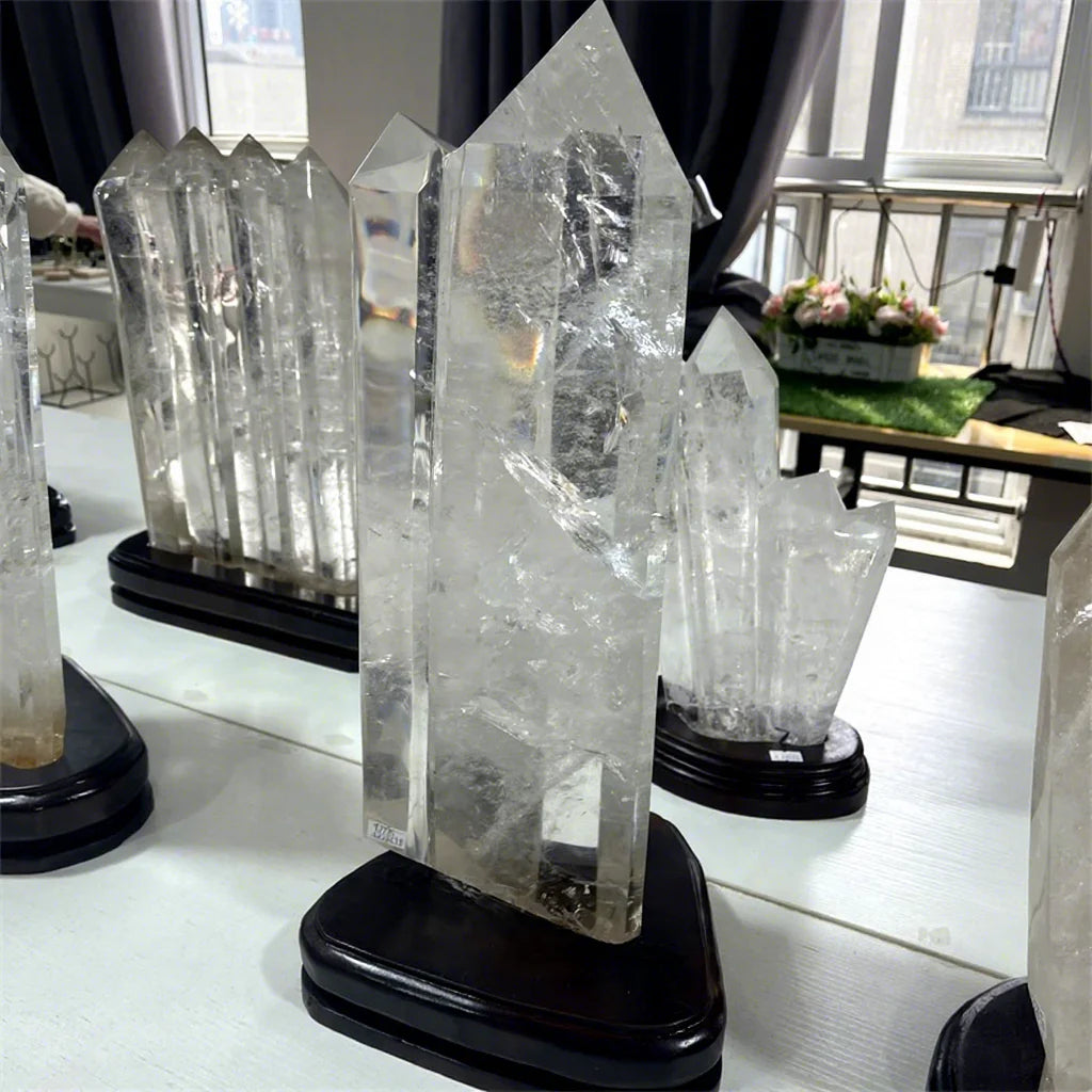 Big Size Rough Clear Quartz Point Natural Healing Crystal Raw Clear Quartz Tower for Decoration