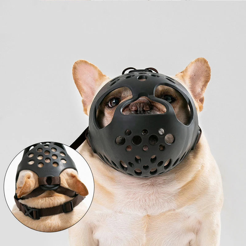 Hot Sale Anti Biting Barking and Chewing Pet Dog Muzzle Soft Plastic Rubber Adjustable Safety Breathable Dog Muzzle