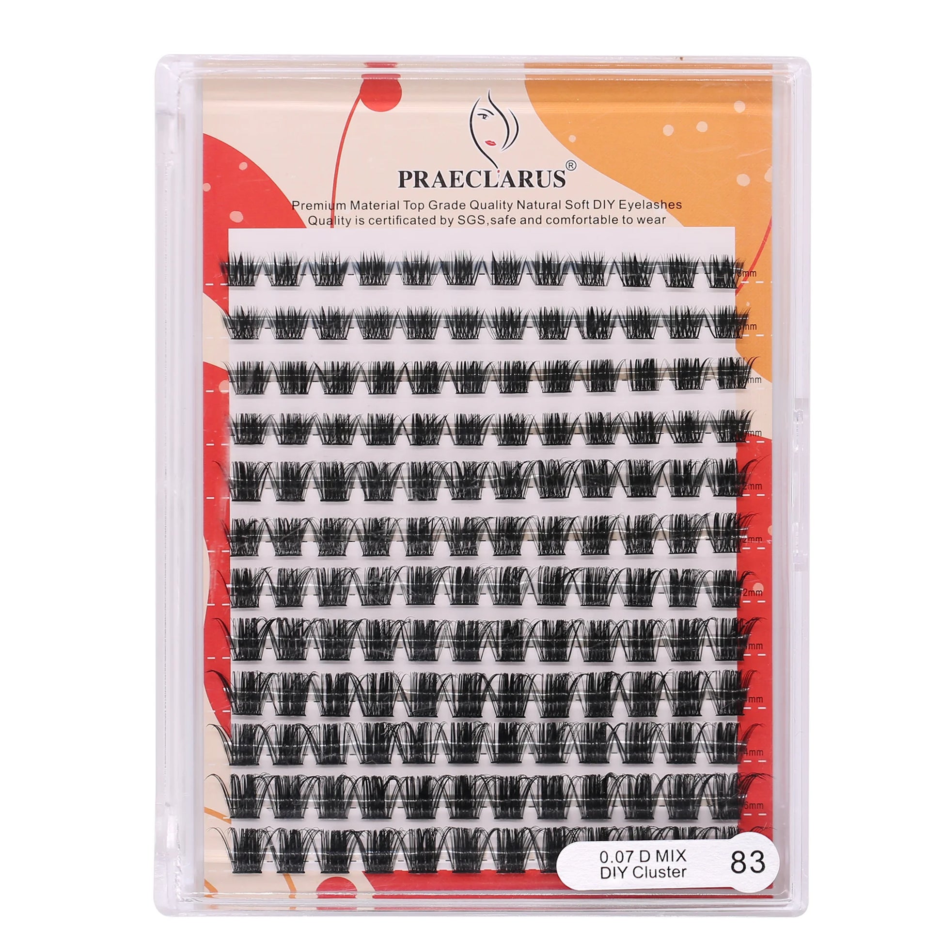 DIY Cluster Lashes Individual Lashes Segment Lashes Curl 8-16mm Length with Bonder and Seal Tweezer Together
