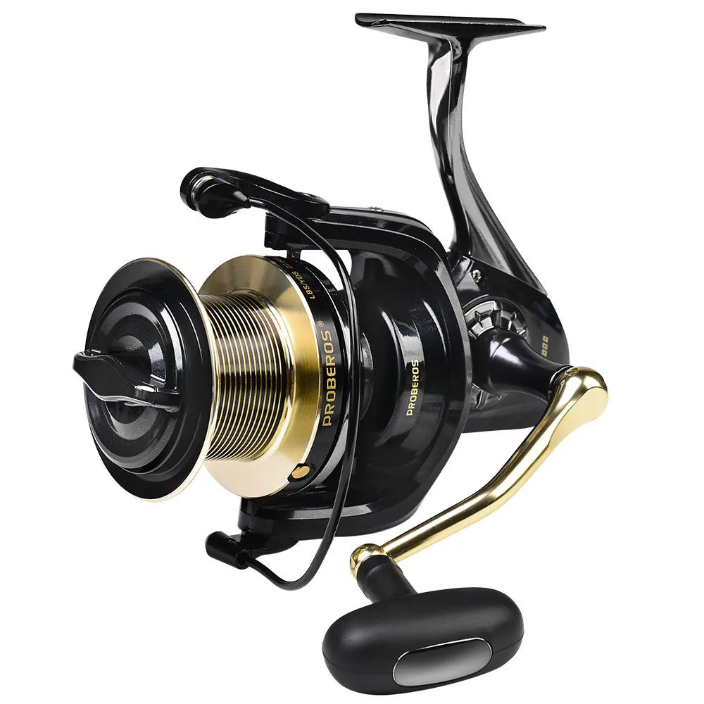 Metal Spinning Wheel 4+1 Fishing Line Wheel 8000 10000 12000 Anchor Boat Long Throwing Pole Sea Lure Reel Fishing Gear Wholes