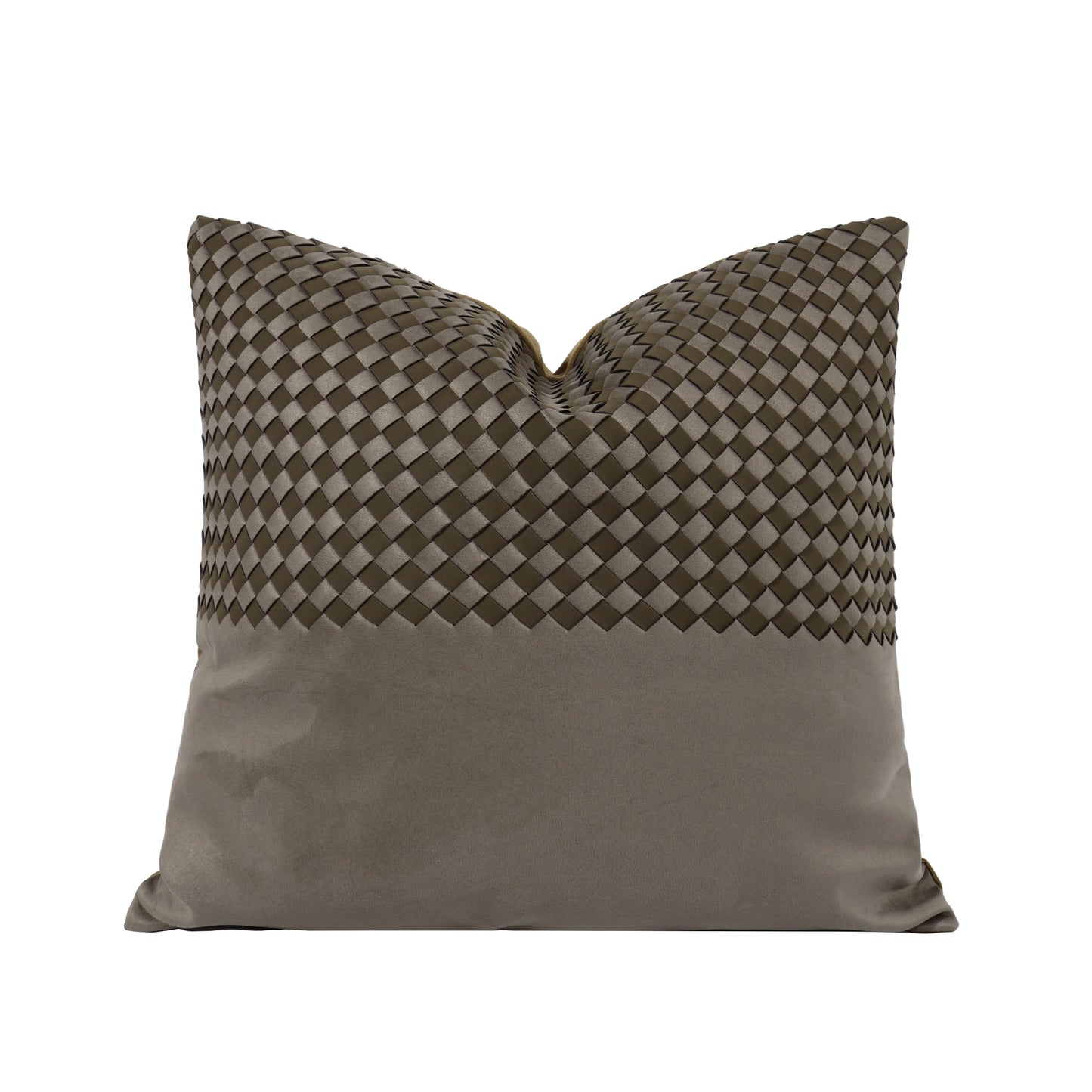 TIFFHOME  45*45cm Organic Coffee Color Cushion Covers Geometric Pattern Throw Pillow for Living Room Hotel Home Cafe