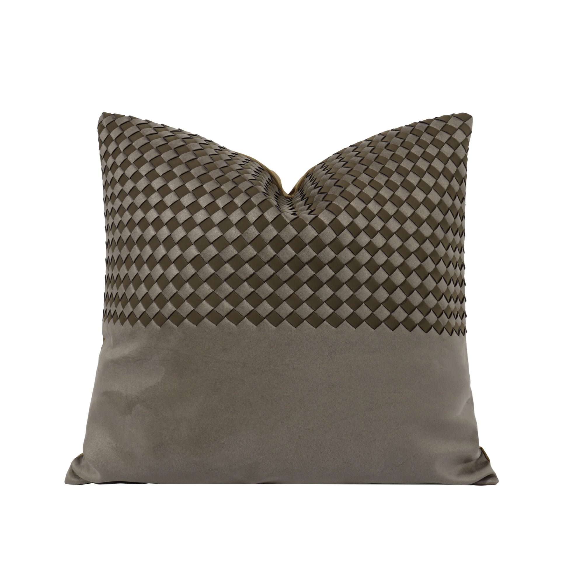 TIFFHOME  45*45cm Organic Coffee Color Cushion Covers Geometric Pattern Throw Pillow for Living Room Hotel Home Cafe
