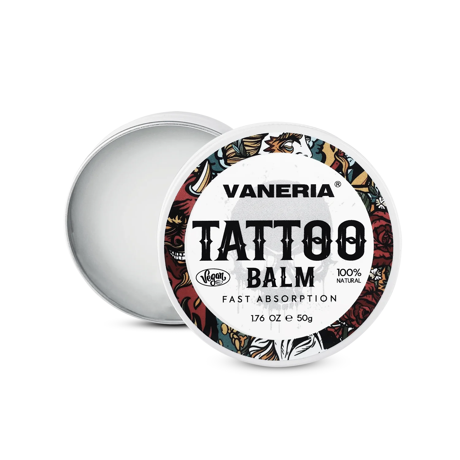 VANERIA Tattoo Aftercare Cream Soothing Promote Repair Skin Private Label Custom Tattoo Balm