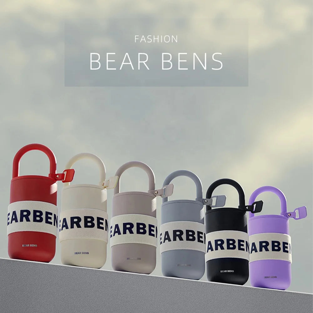 Ready to Ship Wholesale Custom logo Stainless Steel 304 Lock Bottle Bear Bens New Cup