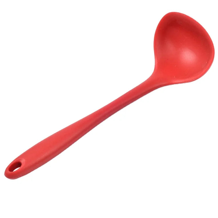 Heat Resistant Silicone Soup Spoon Non-Stick Cooking Spoon for Kitchen Rubber Household Product