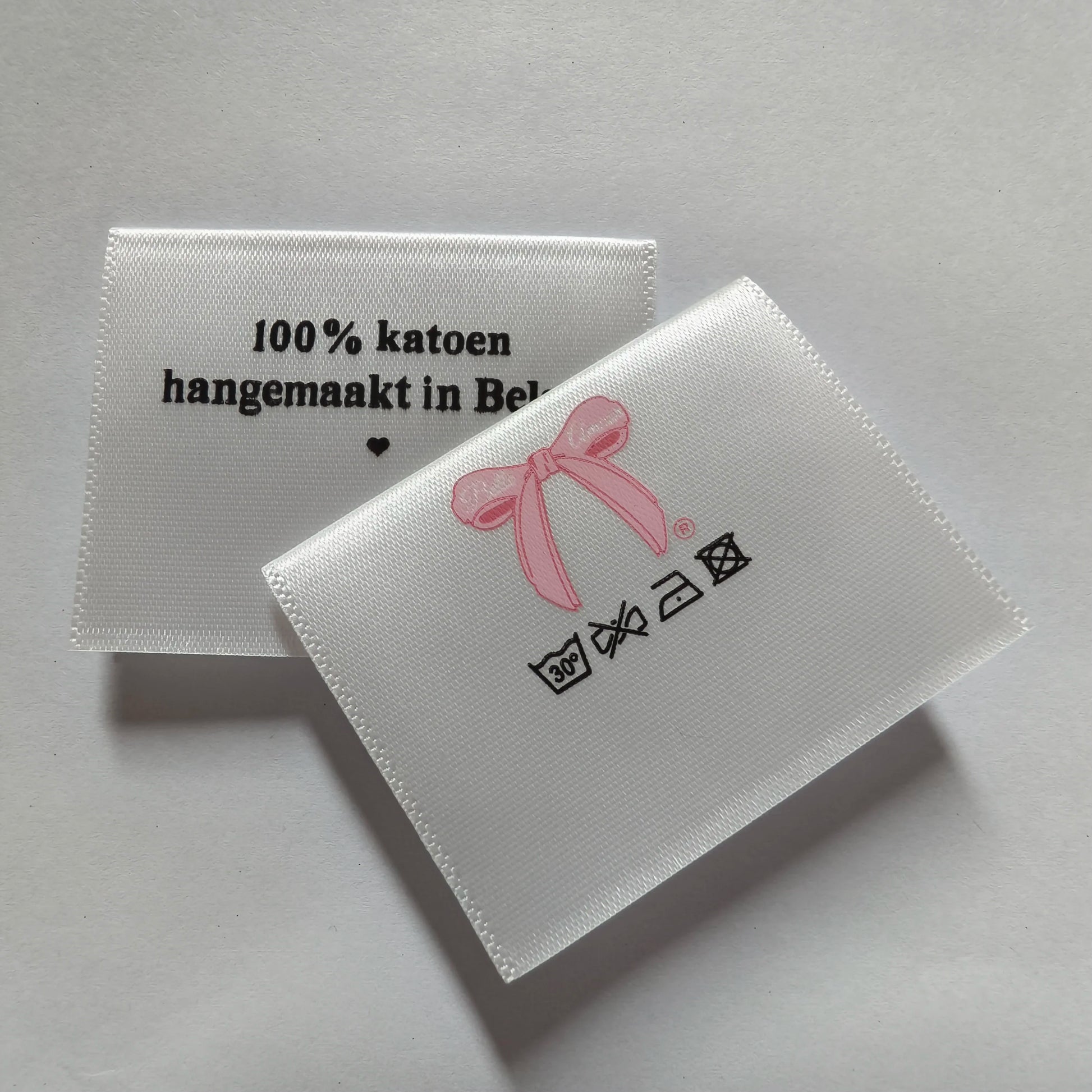 YH-BL-P0004 Factory Direct Supply Custom Printed Logo Clothes Brand Labels Clothing Tags Satin Care Ribbon Garment Labels Tag