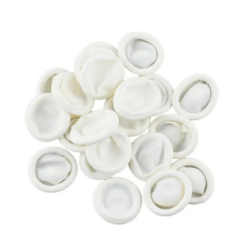 10pcs/Bag Natural Rubber Finger Cots Disposable Latex Fingertip Protectors for Nail Art Tattoo Piercing & Electronic Cleaning