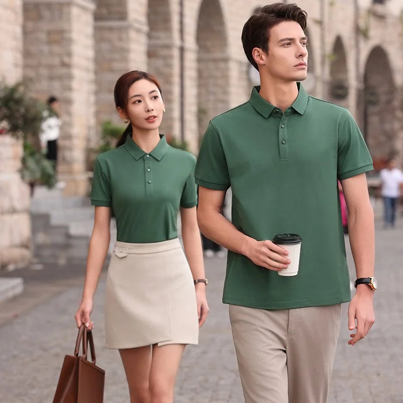 2024 New Custom High Quality Printed Breathable Unisex Short Sleeve for Shirt 100% Polyester Golf Knit