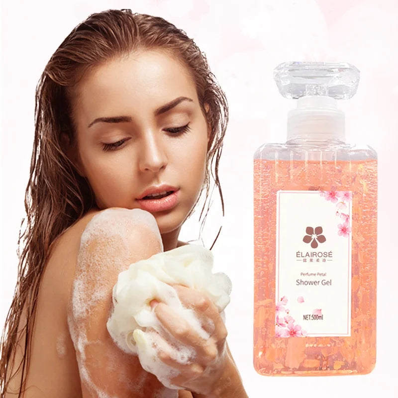 Japanese Cherry Blossom Bath Oem Custom Shower Gel Natural Vegan Herbal Foam Bath Whitening Moisturize Body Wash With Fragran