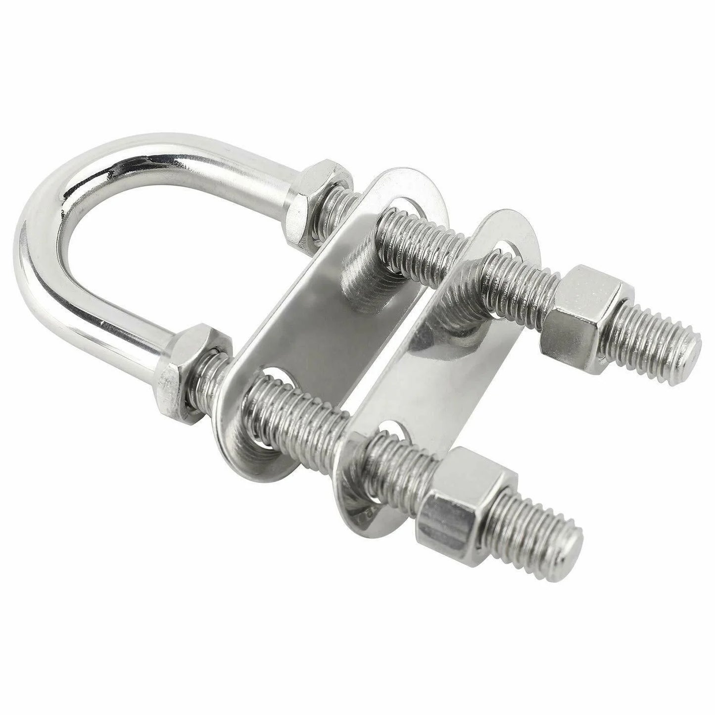 Marine Nut Bolt Double Snap Stainless Steel U-Bolt M8 M10 M12 Anti-Slip Ring Rigging Washer Saddle Ring Secure Snap-In Nut