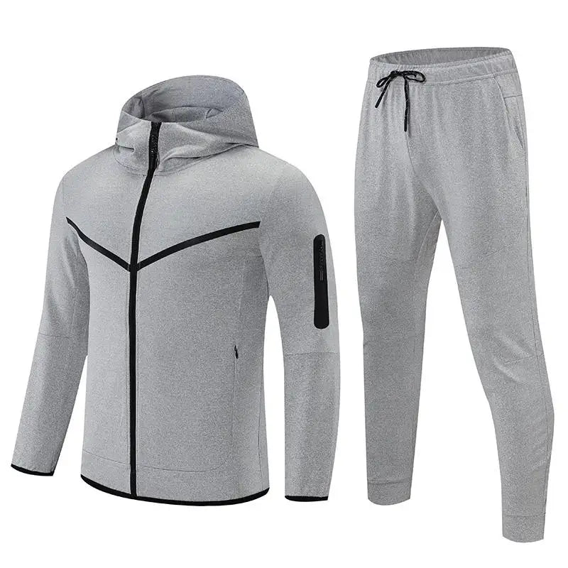 Best Sellers Blank Gym Men Workout Full Zip Jacket and Jogger Tracksuit Two Piece Sports Tracksuit Set