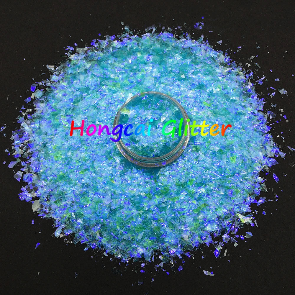 Wholesale Polyester Iridescent Glitter Confetti Irregular Flakes Nails Glitter Shards Flakes Shapes