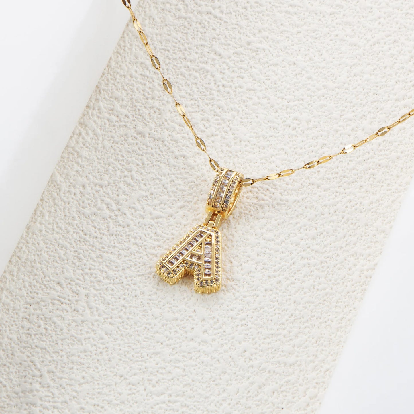 26 Capital Letters Initial Letter Pendant Necklace Custom Name Gold Jewelry Personalized a to Z Chain for Mom Weddings Partie