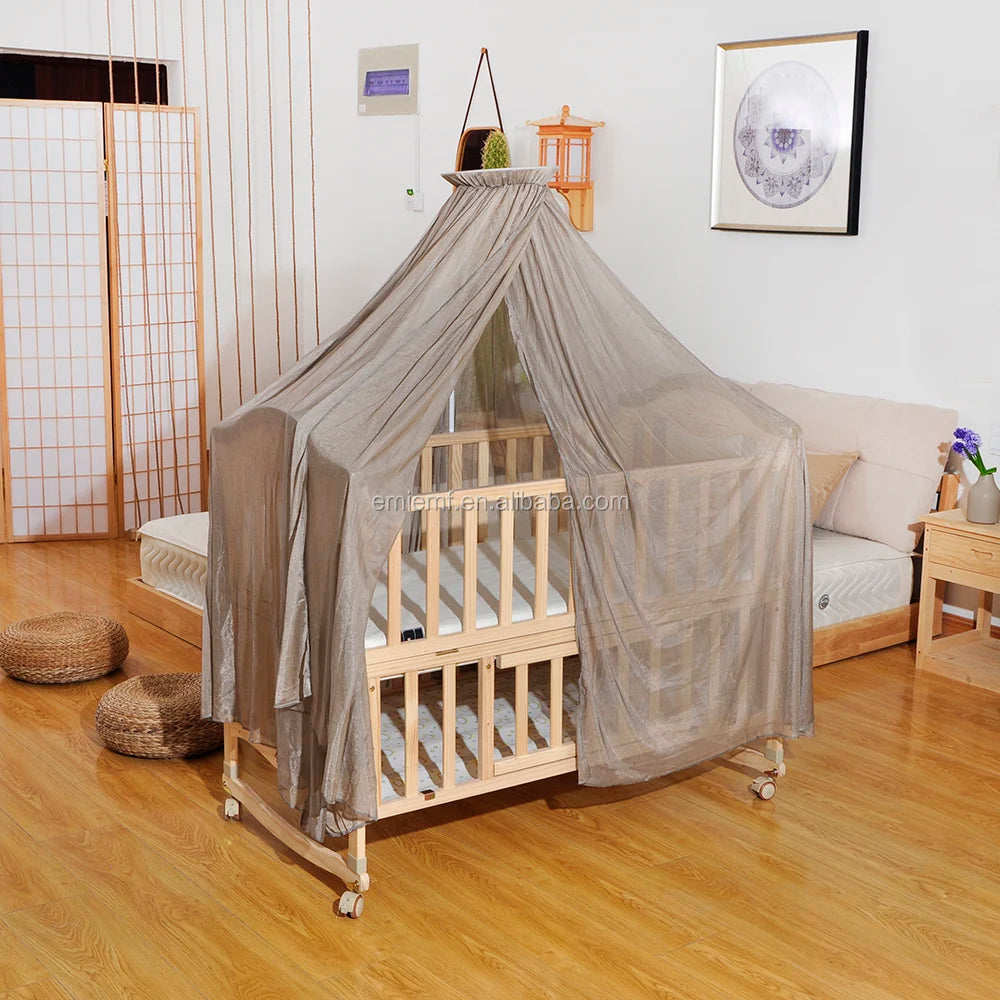 Baby Circular EMF Shielded Canopy Mosquito Net With 100% Silver Fiber
