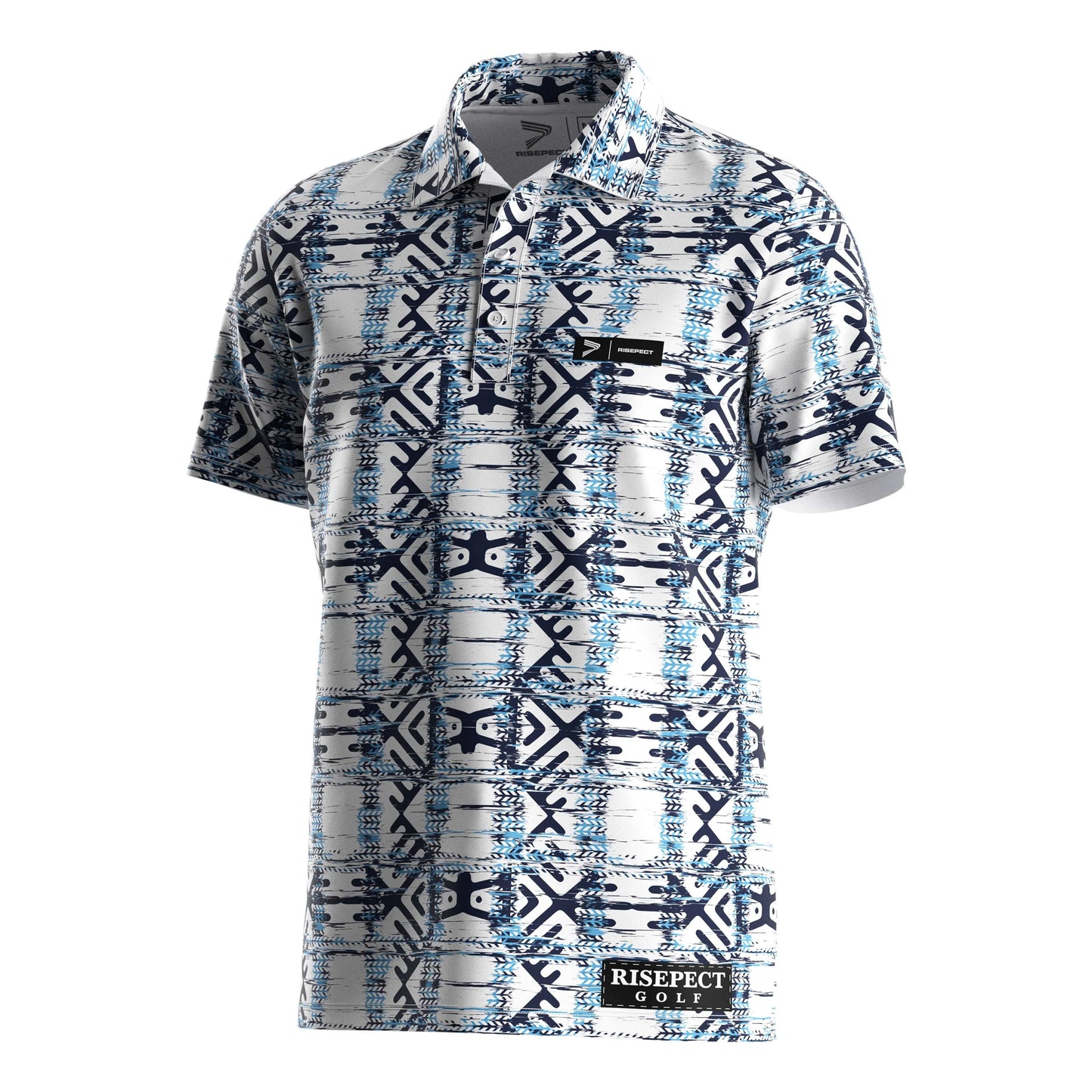 Hot Sale Men's Golf Polo Shirt 3/4 Button-Down Short Sleeve Polyester Jersey Quick Dry and Anti-Wrinkle Customizable