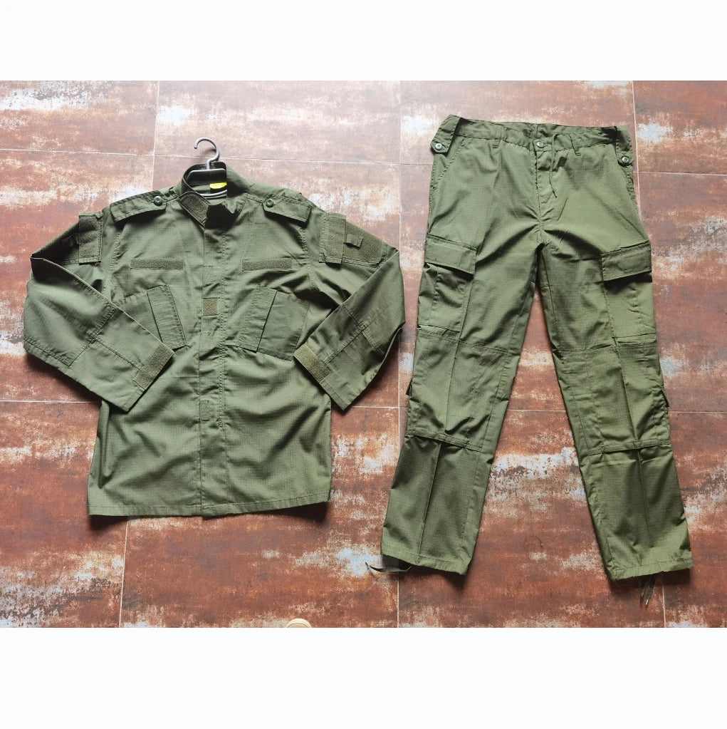 Custom ACU TC6535 Unisex Outdoor Hunting Suit Black Woodland Camouflage High Strength Breathable Polyester/Cotton Warm Oxford