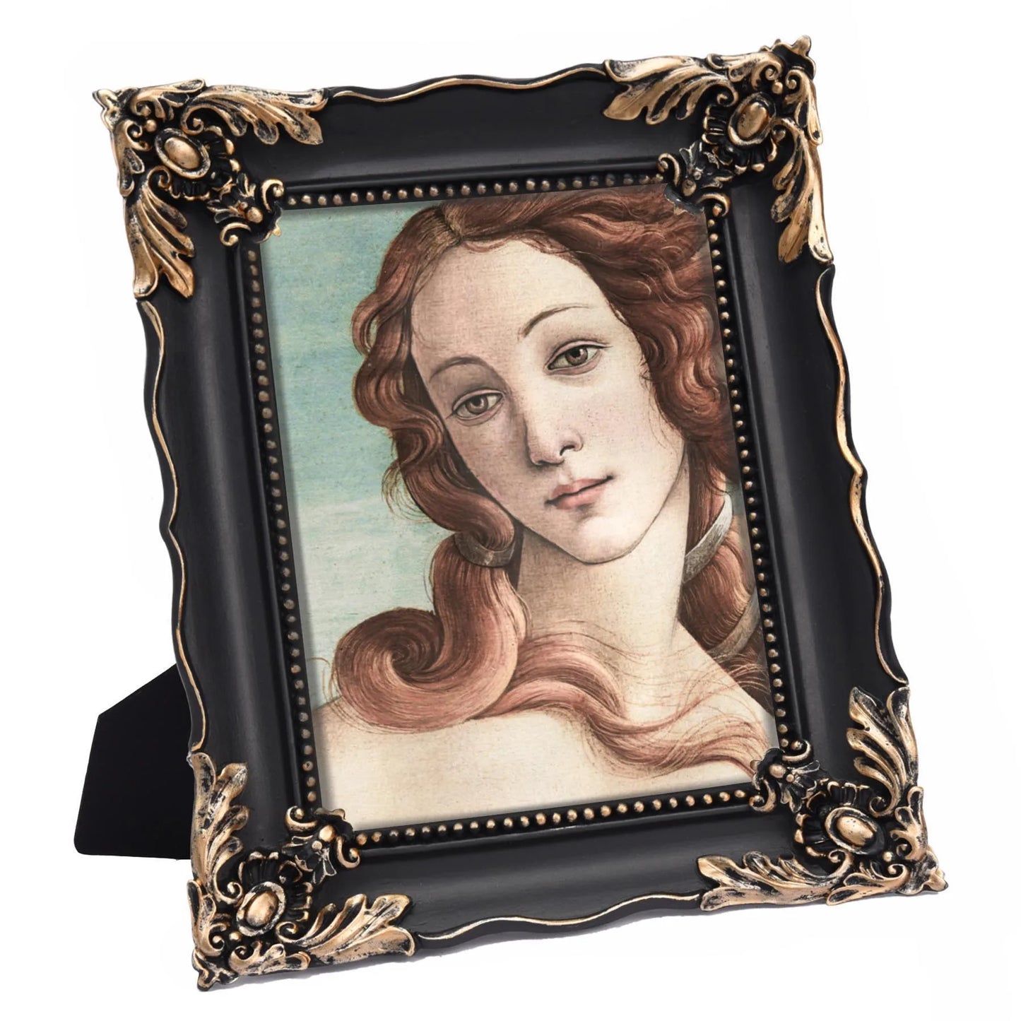 5x7 Vintage Picture Frame with Embossed Flower DesignOrnate Frame Resin Antique Frames for Tabletop & Wall Hanging