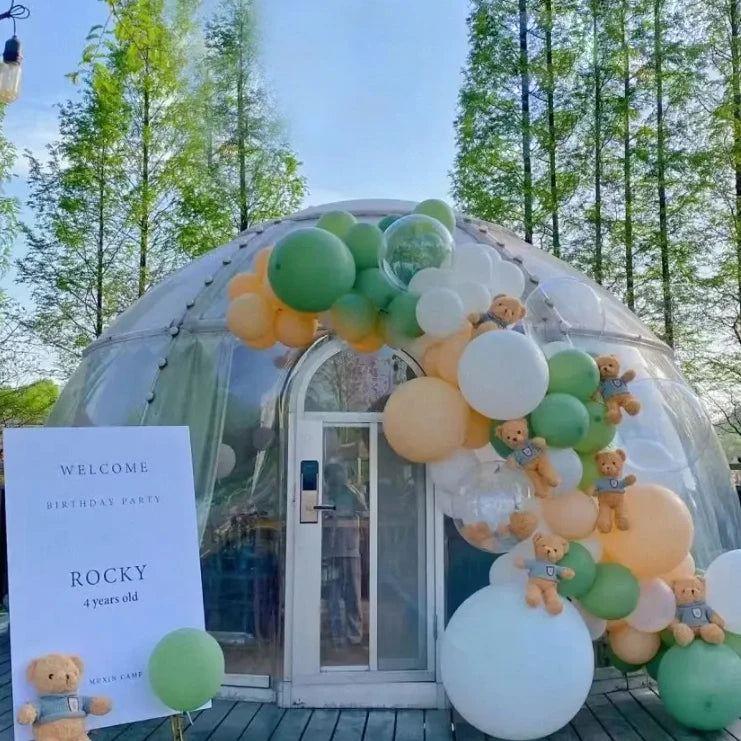 Full House Transparent Luxury Living in Bubble Houses and Prefab Igloo Domes Eco-Conscious Guests Tent