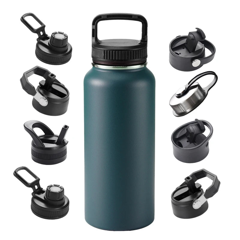 Direct Sale 304 Stainless Steel Double Wall Vacuum Insulated Water Bottle 500ml/800ml/1000ml Eco-Friendly