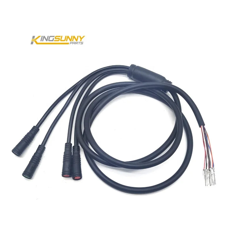 King Sunny 4 in 1 Connector Cable for Kugoo M4 Electric Scooter Dashboard Motor Power Cord Data Line Parts Accessories