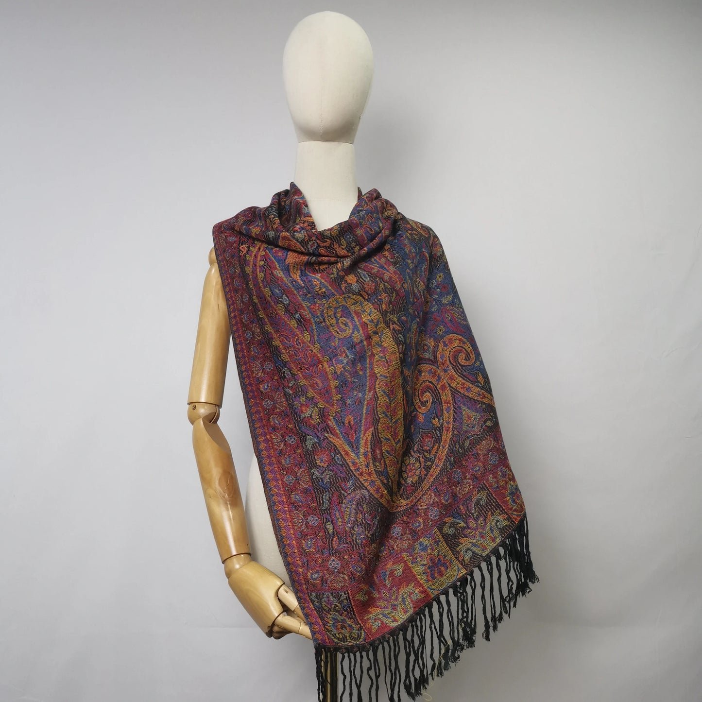 Dark Red Pasmina Scarf Pashmina  Premium Pashmina Shawl India for Women