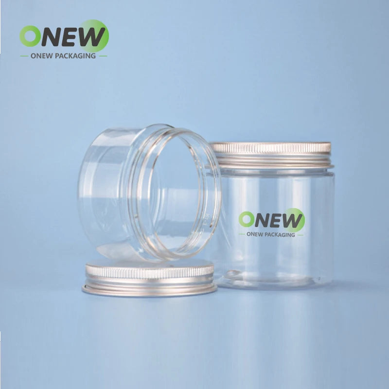 100ml plastic packaging transparent jars for cosmetics clear pet pacjing jar for cream with lids